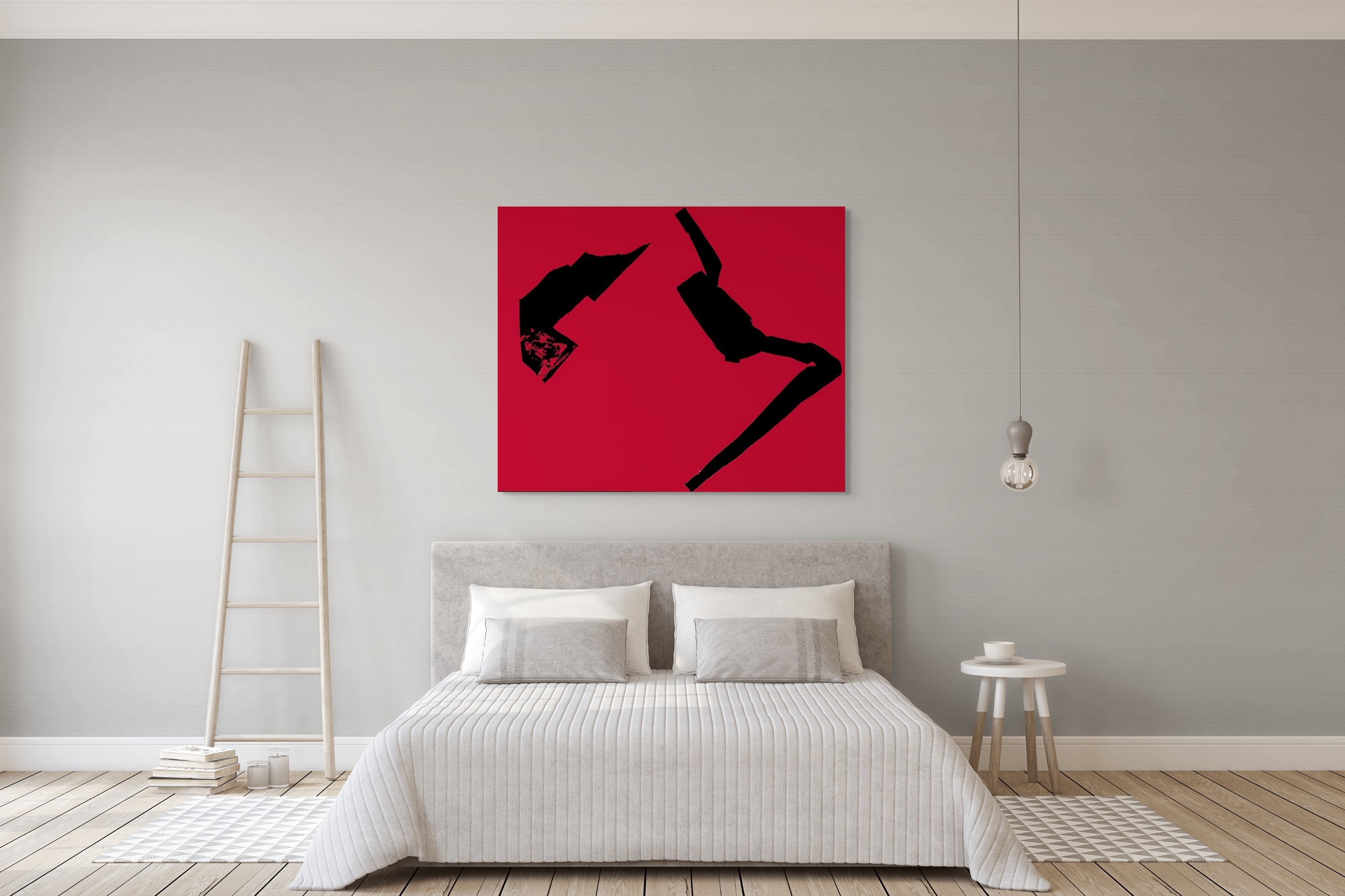 Canvas Print: "Dancers on Red"